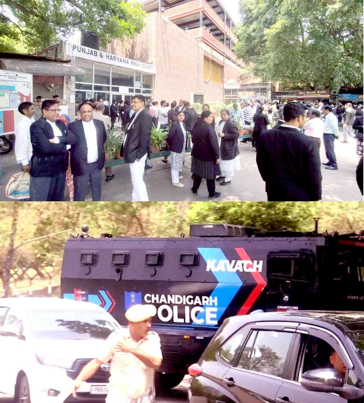 Bomb threat in Punjab and Haryana High Court.